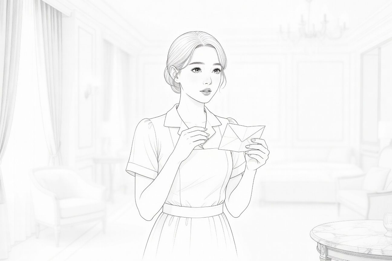 Odważna notatka od tajemniczego gościa: pokusa pokojówki w luksusowym hotelu