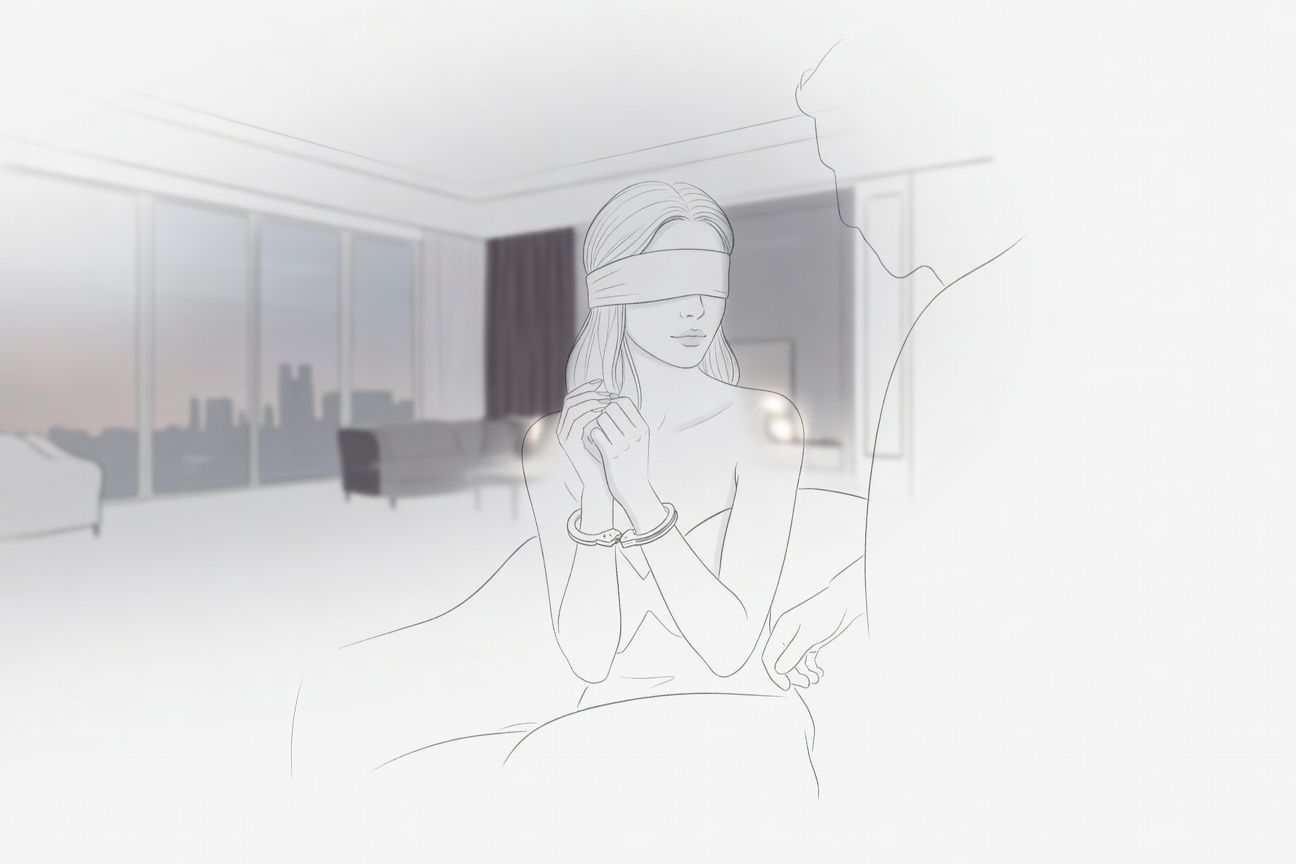 Zmysłowy wieczór z opaską na oczach i kajdankami w luksusowym penthousie