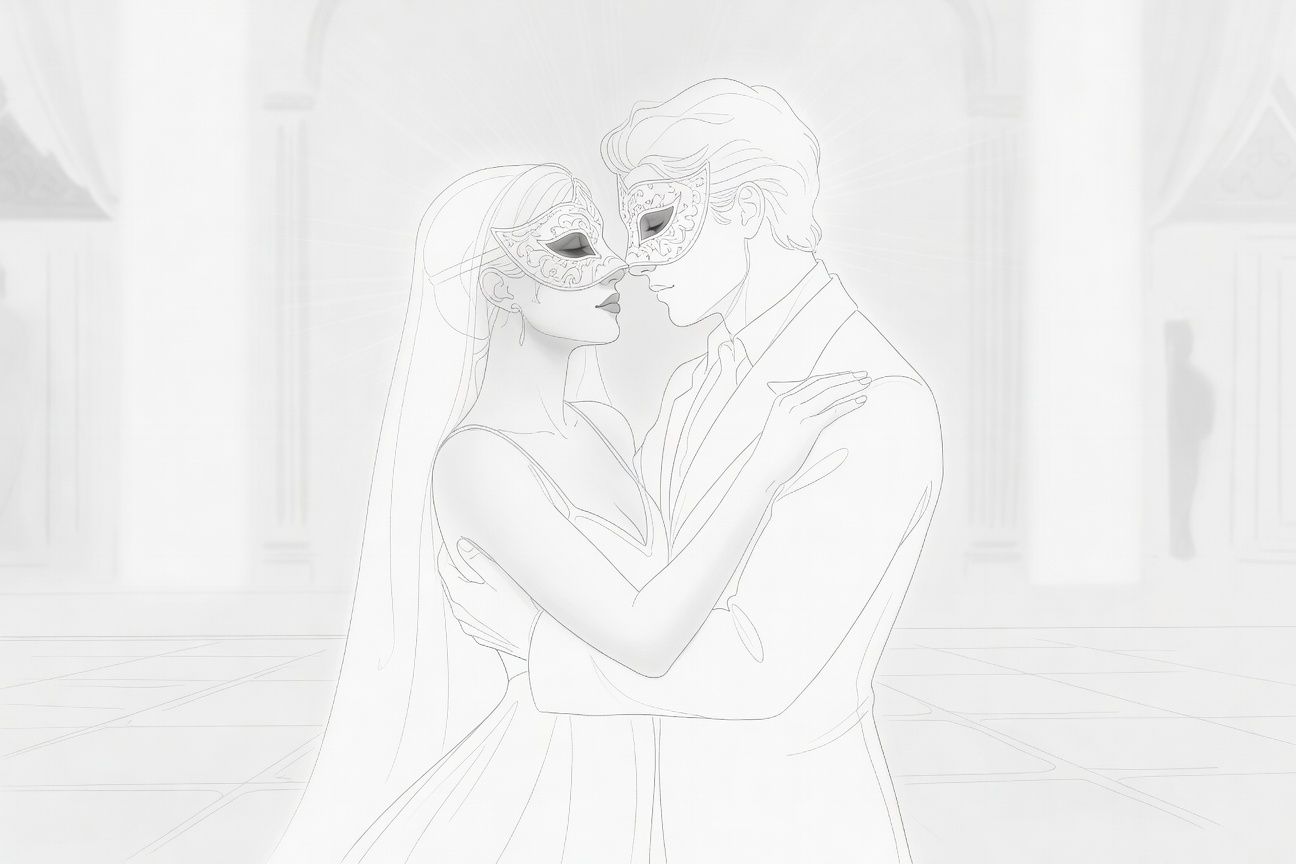 Tajemnicza nieznajoma w masce na balu karnawałowym: noc pożądania i sekretów