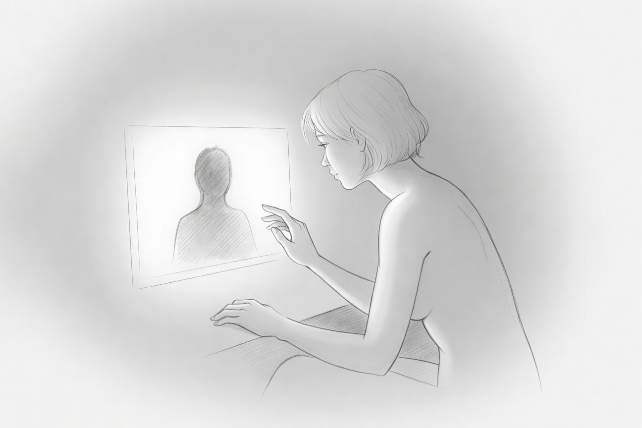 Samotny wieczór i paląca rozmowa wideo z enigmatycznym nieznajomym