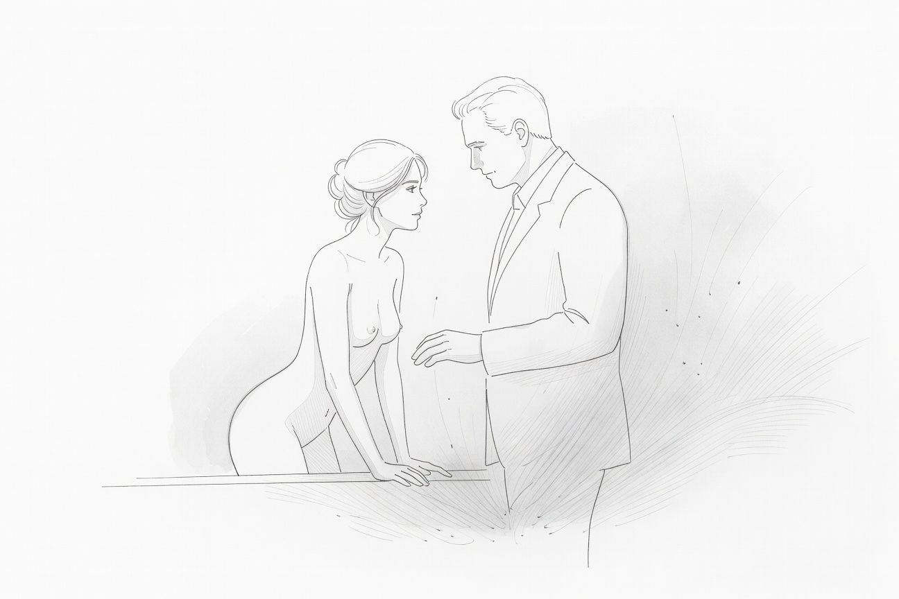 Uległa sekretarka spełnia rozkazy szefa w biurze po godzinach pracy