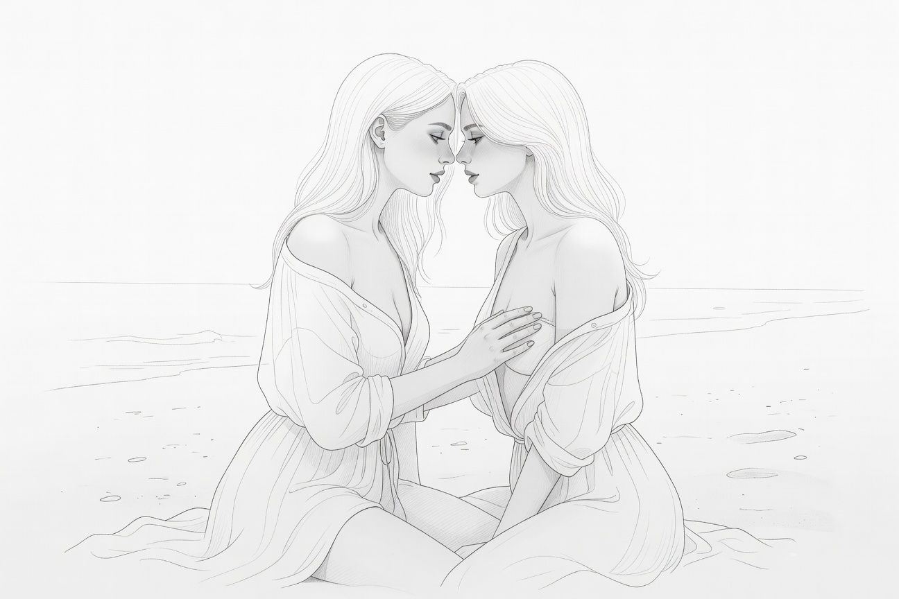 Niespodziewane pożądanie: Gorąca namiętność między przyjaciółkami na wakacyjnym wyjeździe nad morzem