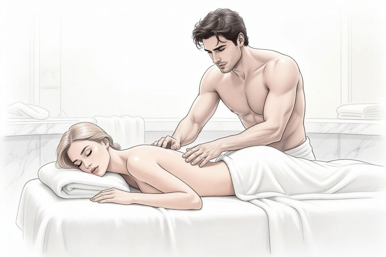 Erotyczny masaż od przystojnego terapeuty w luksusowym spa – moja zmysłowa odbudowa