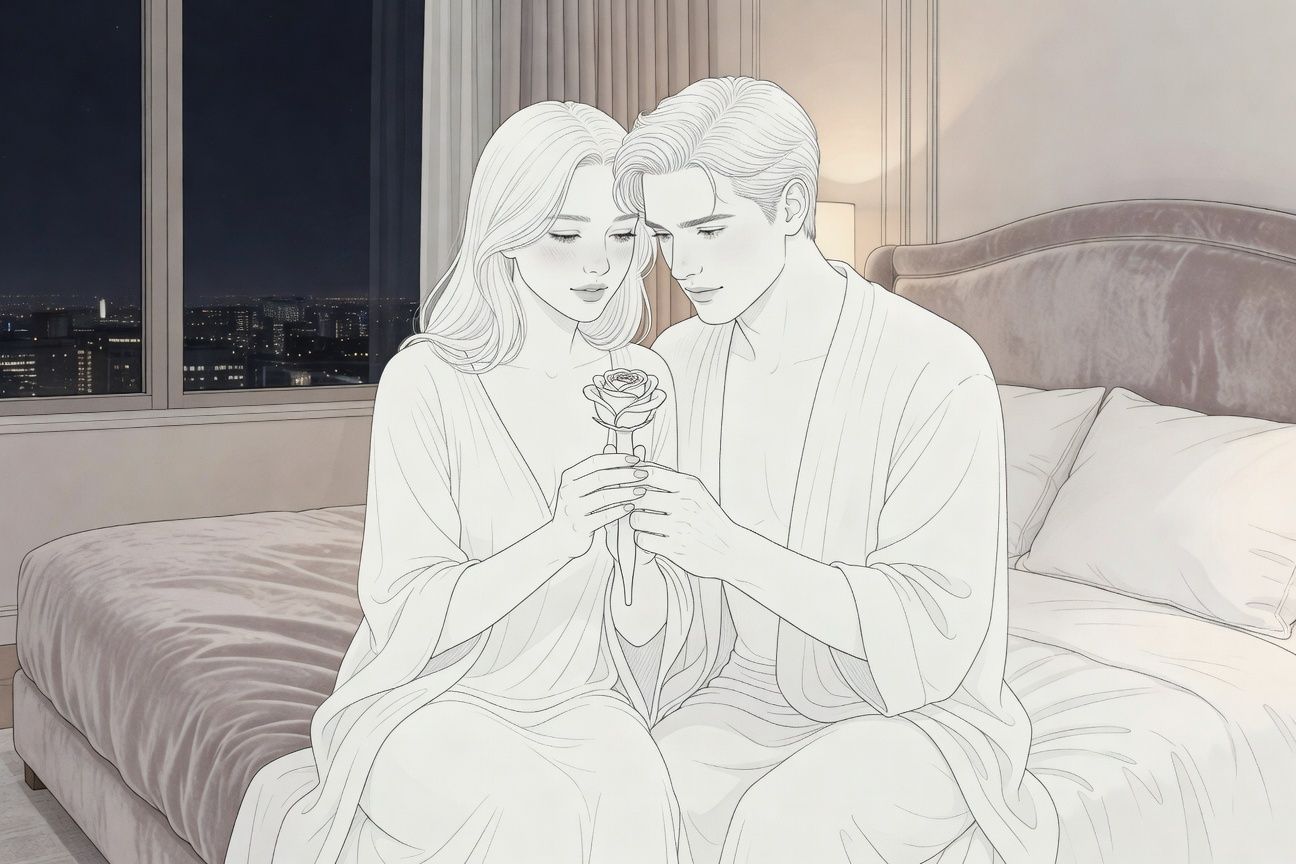 Wspólne testowanie nowej wibrującej zabawki erotycznej w luksusowym hotelowym pokoju