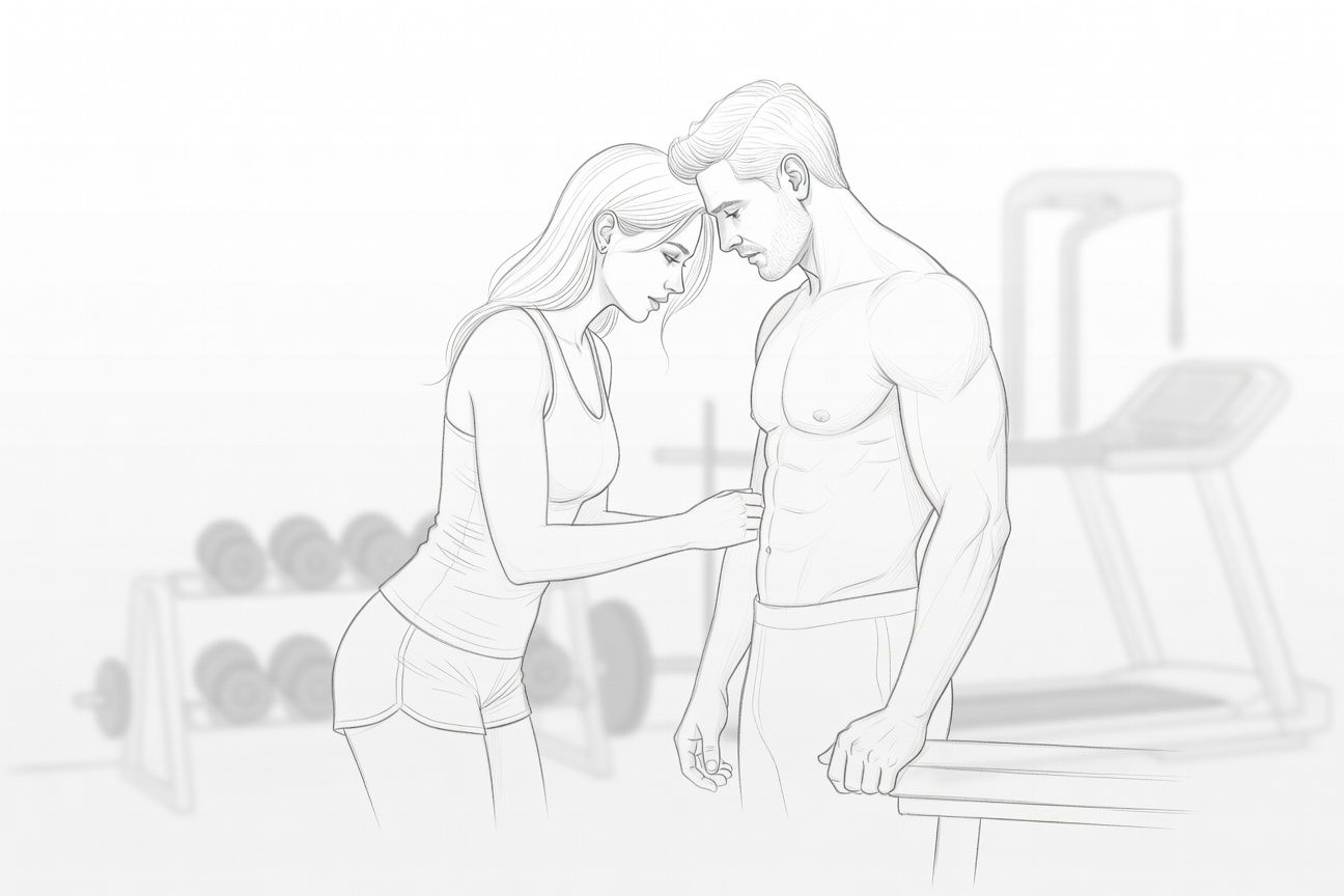 Po godzinach na siłowni: namiętna sesja z moim wiernym klientem Borysem