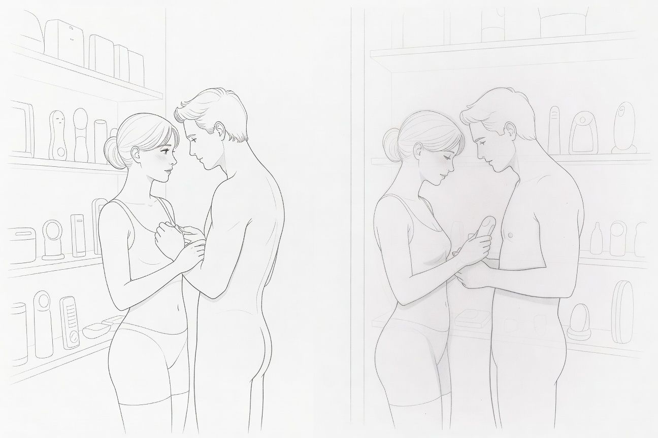 Wspólne zakupy w sex shopie z Borysem kończą się gorącym testowaniem gadżetów